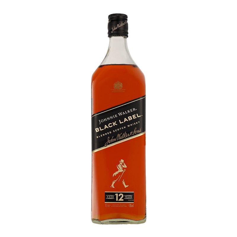 Foto van Johnnie walker black label 1ltr whisky