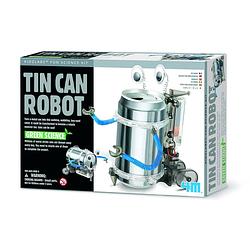 Foto van 4m fun mechanics kit: tin can robot