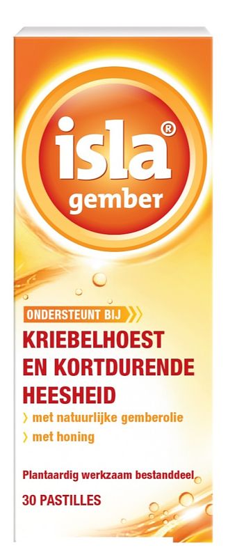 Foto van Isla gember keelpastilles