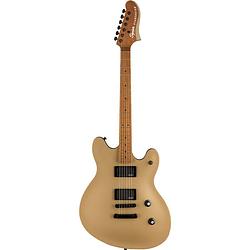 Foto van Squier contemporary active starcaster shoreline gold semi-akoestische gitaar