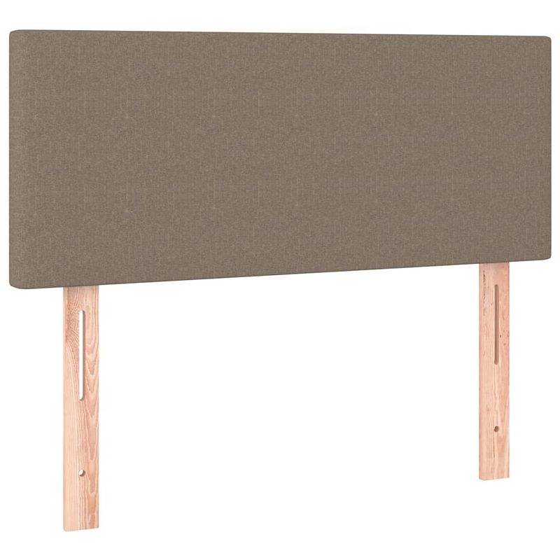 Foto van The living store hoofdbord taupe 80x5x78/88 cm - stijlvol ontwerp - ademend en duurzaam - verstelbare hoogte - stevige