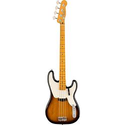 Foto van Fender american vintage ii 1954 precision bass mn 2-color sunburst elektrische basgitaar met koffer