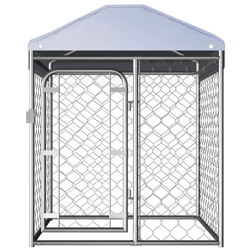 Foto van Infiori hondenkennel voor buiten met dak 100x100x125 cm