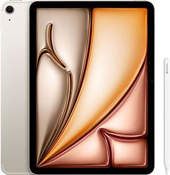 Foto van Apple ipad air (2024) 11 inch 128gb wifi + 5g witgoud + apple pencil pro