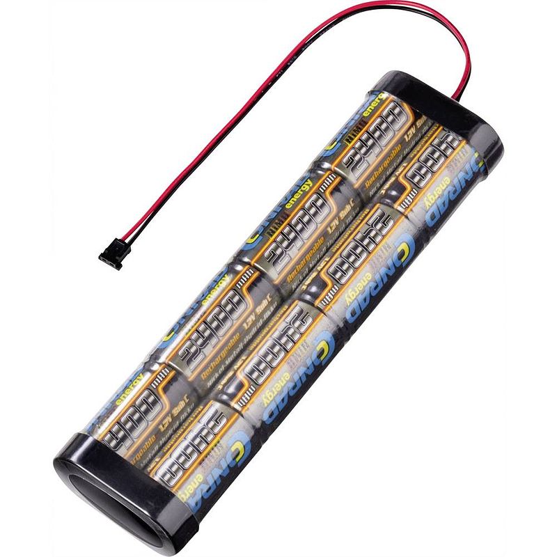 Foto van Conrad energy nimh zenderaccu 9.6 v 2400 mah stick graupner