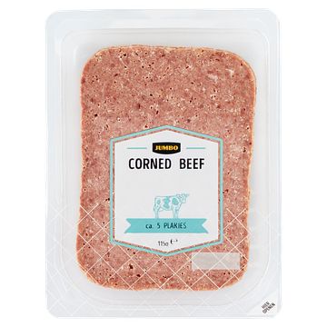 Foto van 2 voor € 4,50 | jumbo corned beef 115g aanbieding bij jumbo