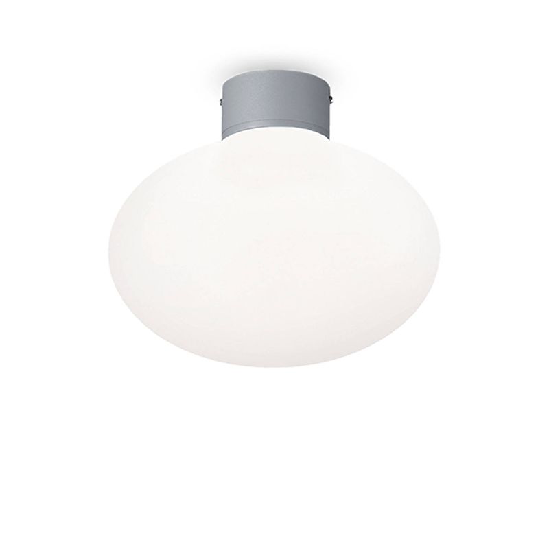 Foto van Ideal lux - clio - plafondlamp - aluminium - e27 - grijs