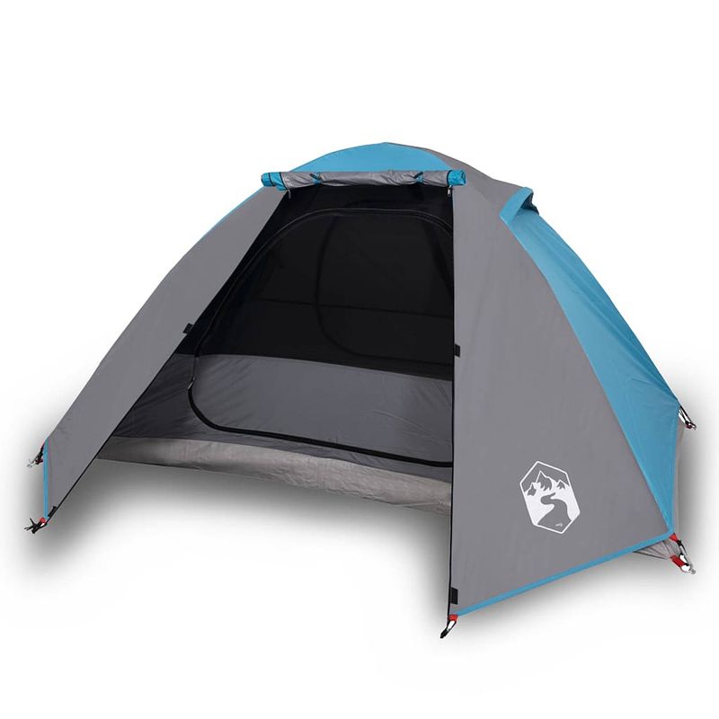 Foto van Vidaxl tent 2-persoons 224x248x118 cm 185t taft blauw