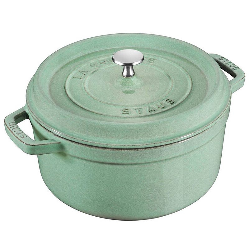 Foto van Staub braadpan - rond - 24 cm - groen