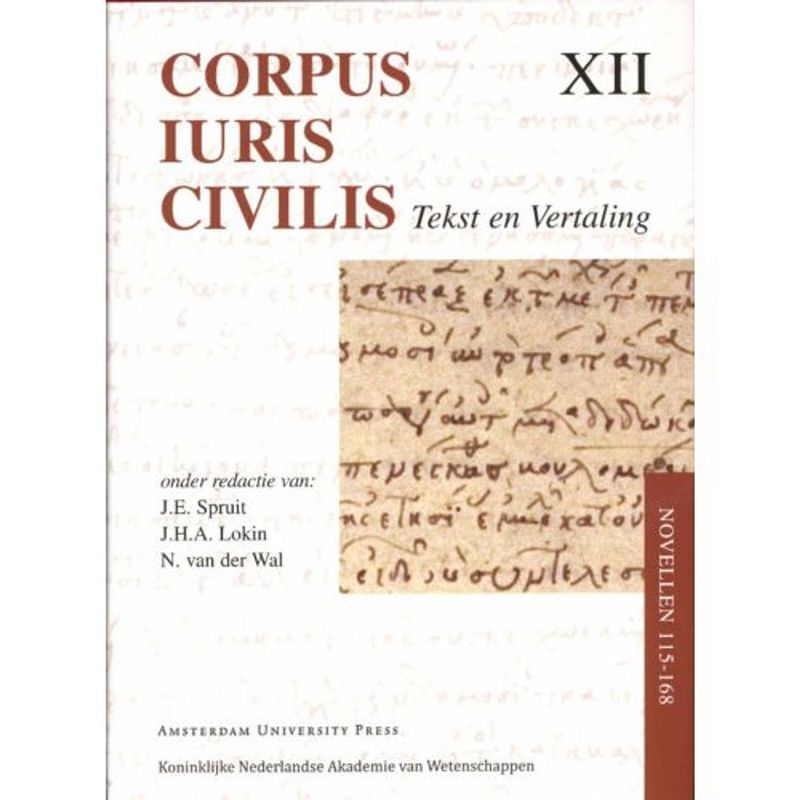 Foto van Corpus iuris civilis / novellen 115-168 - corpus