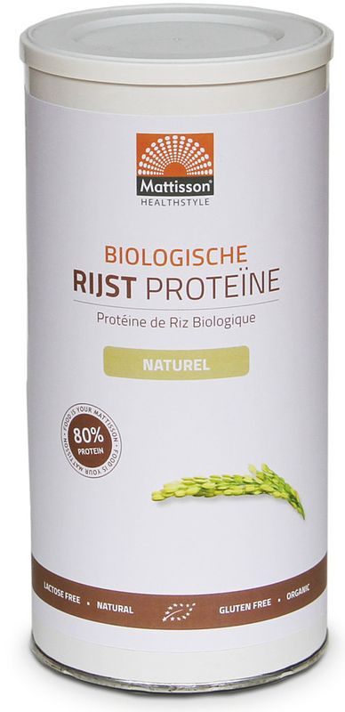 Foto van Mattisson healthstyle rijst proteïne naturel