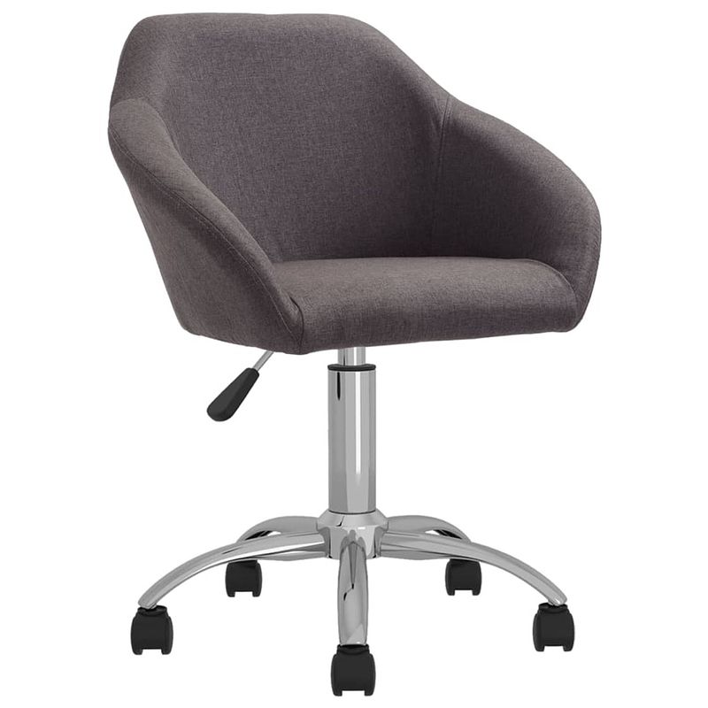 Foto van The living store draaibare eetkamerstoelen - taupe - 63 x 56 x (80-92) cm - gasveermechanisme - set van 6