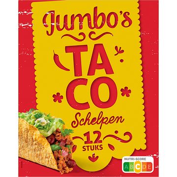 Foto van Jumbo taco schelpen 12 stuks