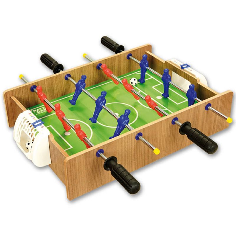 Foto van Matrax-houten-hockey & voetbal spel-32,5x45cm-2 spelers-non toxic