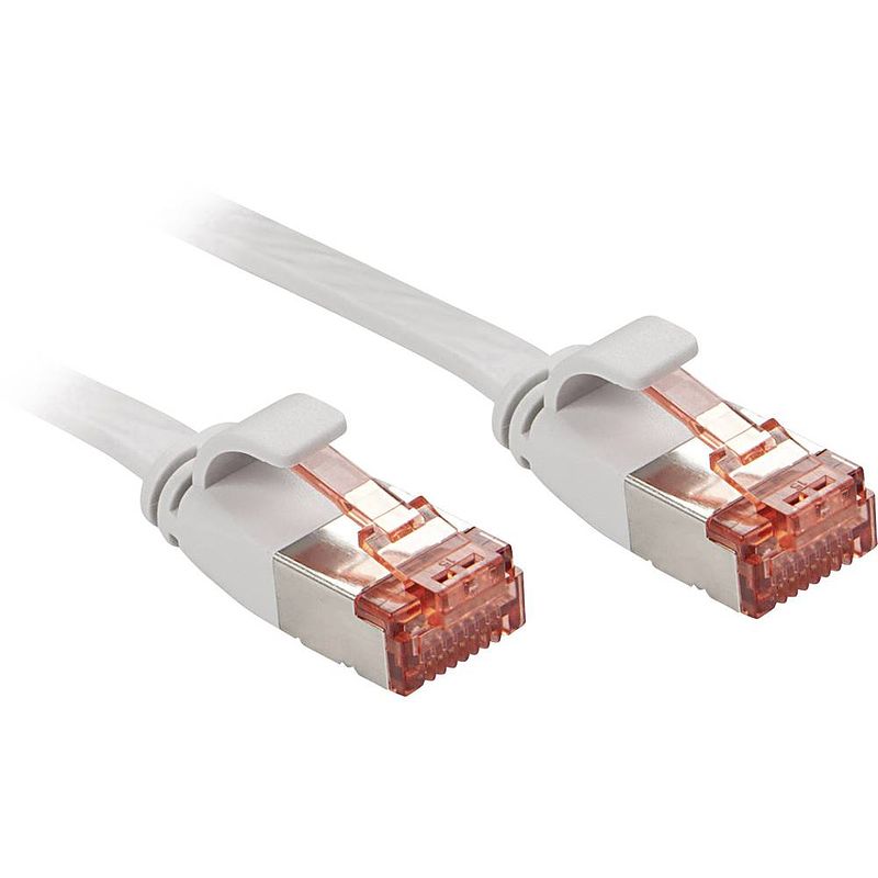 Foto van Lindy 47555 rj45 netwerkkabel, patchkabel cat 6 u/utp 10.00 m grijs snagless 1 stuk(s)