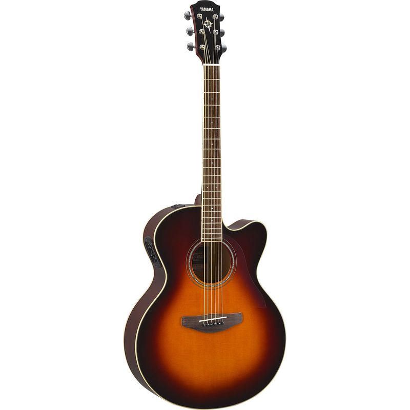 Foto van Yamaha cpx600 old violin sunburst elektrisch-akoestische gitaar