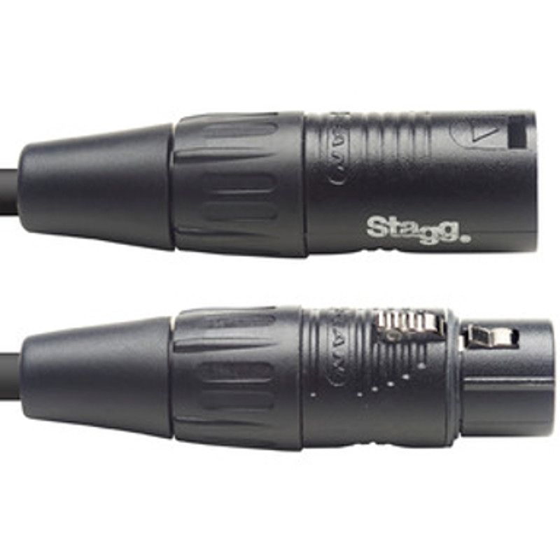 Foto van Stagg ndx5r-3 dmx-kabel 3-pin xlr 5 meter