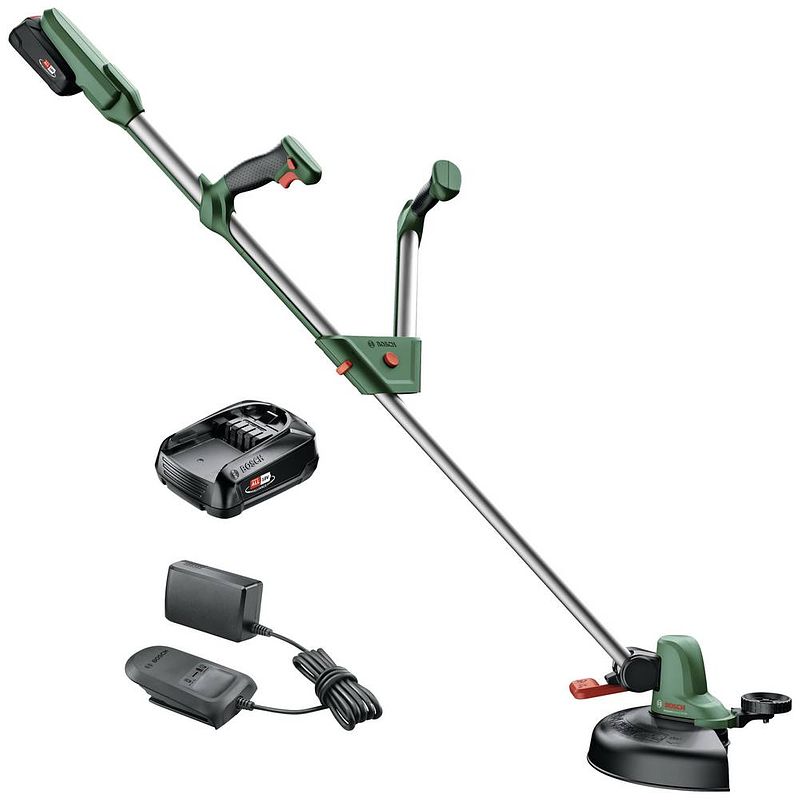 Foto van Bosch home and garden universalgrasscut 18v-260 grastrimmer accu incl. oplader, incl. 2e accu 18 v 2.0 ah snijbreedte max.: 26 cm