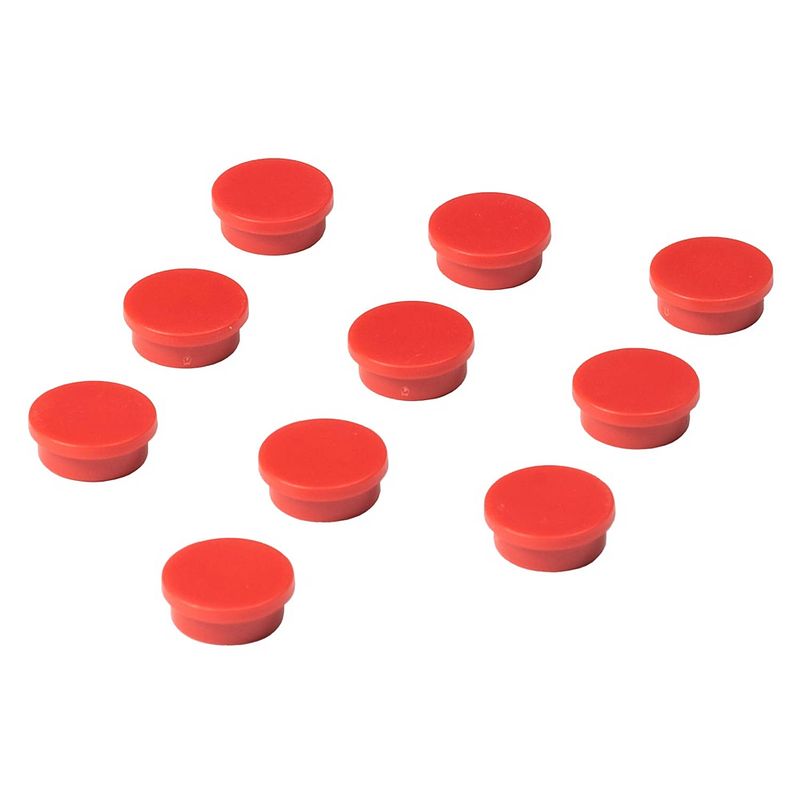 Foto van Whiteboard magneten 20 mm - rood - 10 stuks