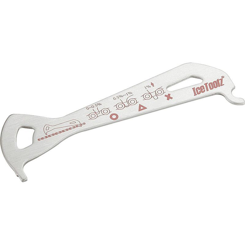 Foto van Icetoolz slijtagemeter 12,5 cm rvs zilver