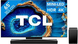 Foto van Tcl qd mini-led 65c803 (2023) + soundbar