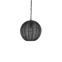 Foto van Light & living - hanglamp amarah - 40x40x44 - zwart