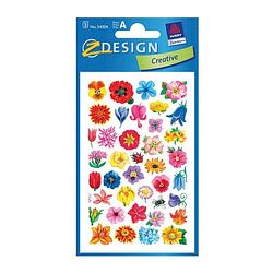 Foto van Bloemen stickers 3 vellen - stickers