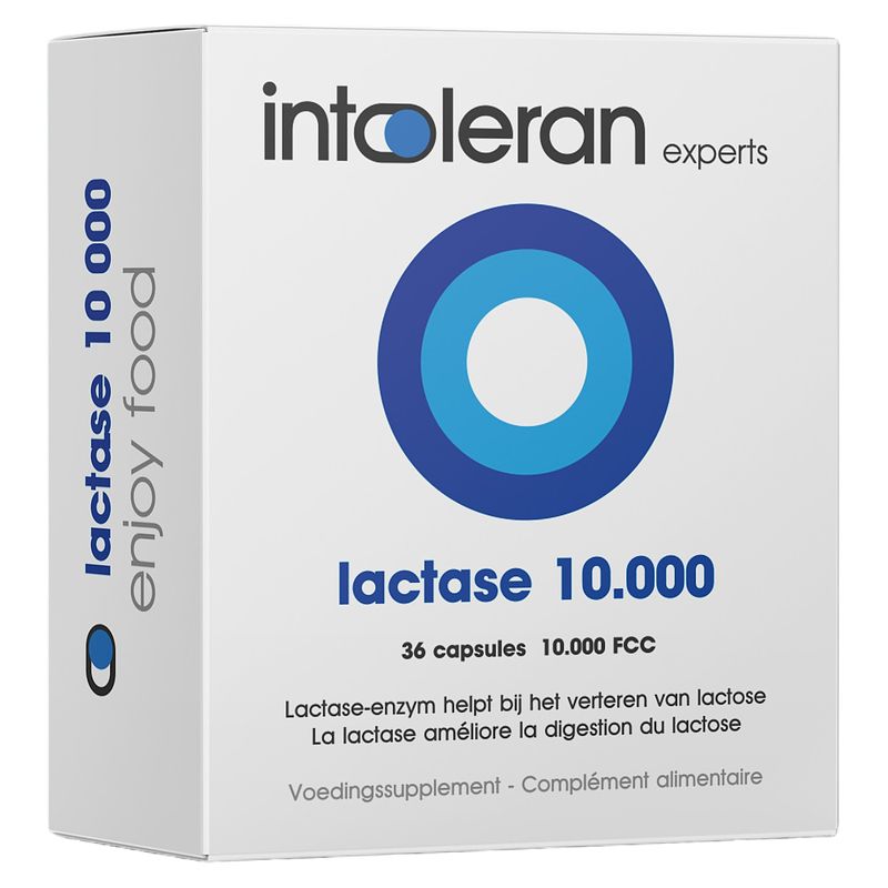 Foto van Intoleran lactase 10.000 fcc capsules