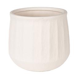 Foto van Clayre & eef bloempot ø 17x15 cm beige keramiek bloempot binnen plantenpot plant pot beige bloempot binnen plantenpot