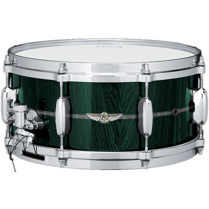 Foto van Tama star tbs1455s-cdkg dark green cordia bubinga 14 x 5.5 inch snaredrum