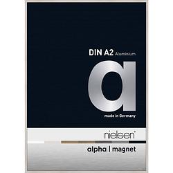 Foto van Wissellijst frontloader nielsen alpha magnet aluminium a2 formaat whitewash