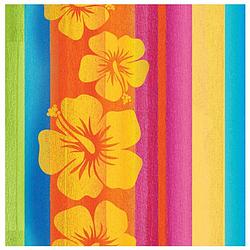 Foto van 16x hawaii/hibiscus thema servetten 33 x 33 cm - feestservetten