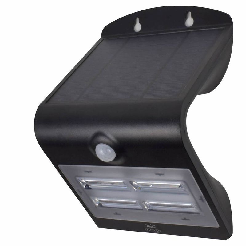 Foto van O'sdaddy alhena solar tuinverlichting - wandlamp met 400 lumen