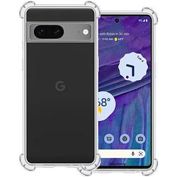 Foto van Basey google pixel 7a hoesje shock proof case transparant hoes - google pixel 7a hoes cover shockproof - transparant