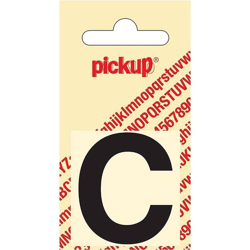 Foto van Plakletter helvetica 40 mm sticker zwarte letter c