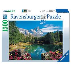 Foto van Ravensburger puzzel bergmeer matterhorn - 1500 stukjes