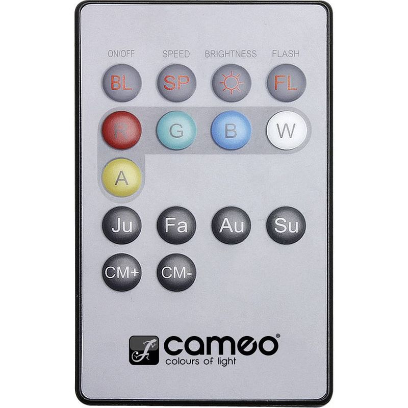 Foto van Afstandsbediening cameo flat 1 remote geschikt voor: par-schijnwerper (l x b x h) 85 x 52 x 7 mm