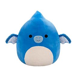 Foto van Squishmallows knuffel adam de blauwe glanzende pterodactyl - 50 cm