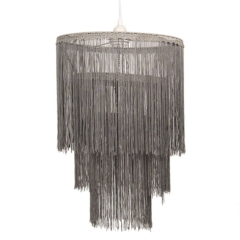 Foto van Haes deco - hanglamp - dramatic chic - trendy lamp, ø 35x45 cm - ronde hanglamp eettafel, hanglamp eetkamer