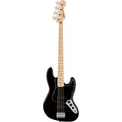 Foto van Squier affinity series jazz bass black mn elektrische basgitaar