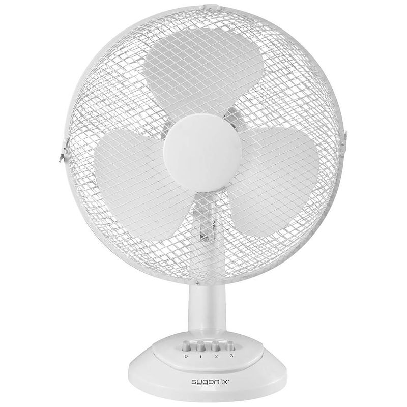 Foto van Sygonix tafelventilator 40 w (ø x h) 34 cm x 48 cm wit