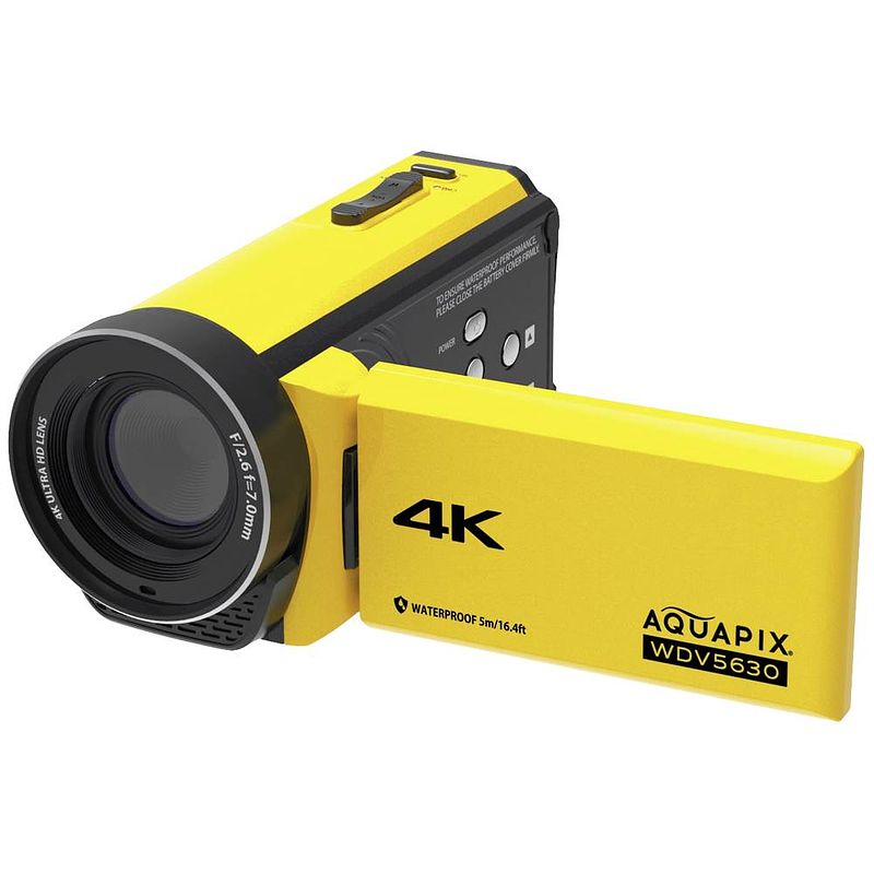 Foto van Easypix wdv5630 yellow camcorder 7.6 cm 3 inch 13 mpix geel