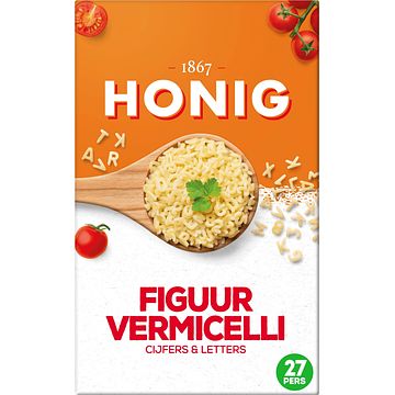 Foto van Honig figuurvermicelli cijfers en letters 275g bij jumbo