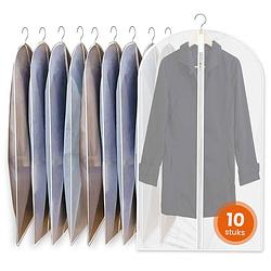 Foto van Goliving kledinghoezen - 10 stuks - kledingzak met rits - opbergtas kleding - 60 x 140 cm - transparant