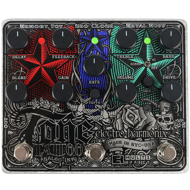 Foto van Electro harmonix tone tattoo analoog multi-effect pedaal