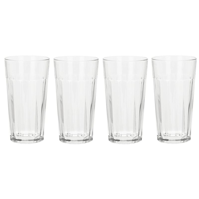 Foto van Set van 8x stuks drinkglazen/waterglazen van 470 ml transparant - drinkglazen