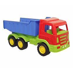 Foto van Luxe grote kiepwagen rood 70 cm - speelgoed vrachtwagens