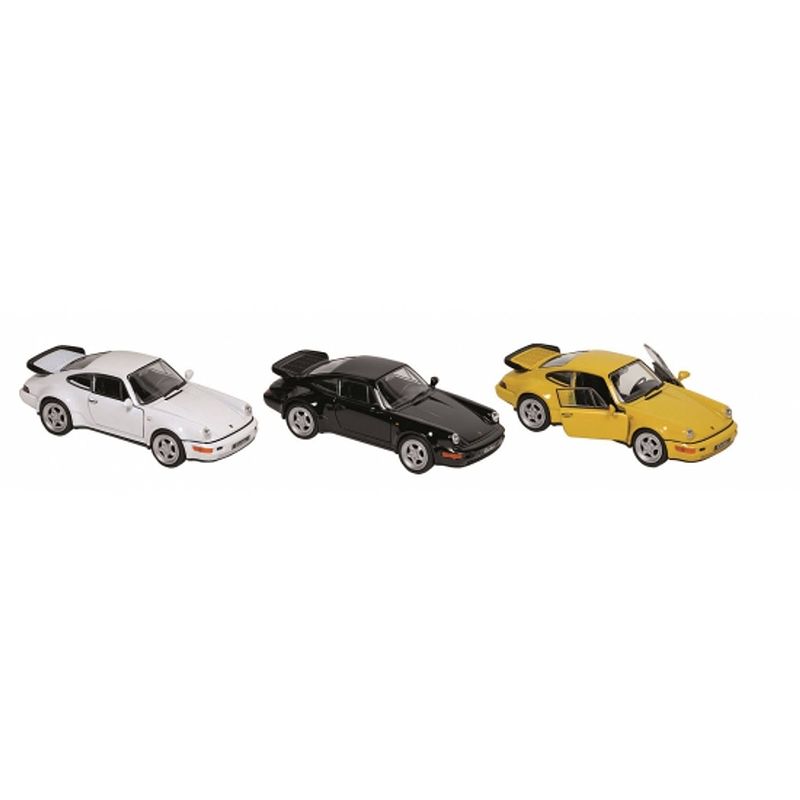 Foto van Modelauto porsche turbo 11 cm wit - speelgoed auto's