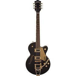 Foto van Gretsch g5655tg electromatic centerblock junior black gold semi-akoestische gitaar