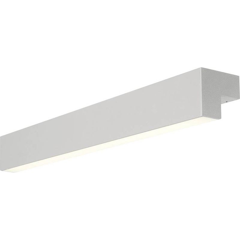 Foto van Slv 1001300 l-line 60 wandlamp led vast ingebouwd energielabel: e (a - g) zilver